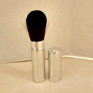 NEW SILVER RETRACTABLE POWDER BRUSH